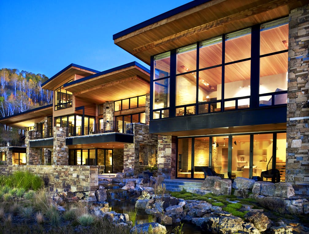 mountain modern house exterior